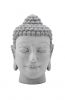 Buddha Kopf Karma - Zementgrau - 51 cm