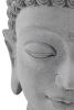 Buddha Kopf Karma - Zementgrau - 74 cm