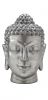 Buddha Kopf Karma - Silber - 51 cm