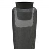 Vase Cleo - Graphitschwarz - 75 cm