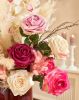 Einzelblume Rose - 3 Stück - Künstlich - Weiß - 66 cm