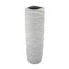Vase Curly - Zementgrau - 98 cm