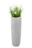 Vase Curly - Zementgrau - 98 cm