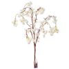 Zweig Kirschblüten m. LEDs - Künstlich - Cremeweiß - 90 cm