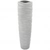 Vase Curly - Zementgrau - 118 cm