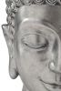 Buddha Kopf Karma - Silber - 38 cm