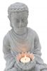Buddha Pema - Zementgrau - 30 cm