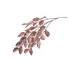 Zweig Blätter m. Glitter - 2 Stück - Künstlich - Roségold - 75 cm