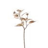 Zweig Eukalyptus m. Glitter - Künstlich - Gold - 63 cm