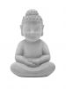 Buddha Manju - Zementgrau - 33 cm