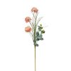 Einzelblume Wiesenblume m. Eukalyptus - Künstlich - Altrosa - 54 cm
