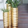 Vase Curly - Gold - 76 cm