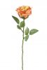 Einzelblume Rose - Künstlich - Lachsorange - 51 cm