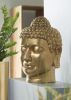 Buddha Kopf Karma - Gold - 74 cm